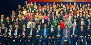 The 2016 ACETCA annual gala dinner,attended by several Labor and Liberal MPs.