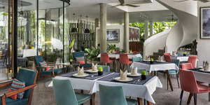 Dine on Khmer and Western dishes in the casual restaurant.