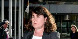 Helen Troup departs the royal commission.