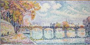 Le Pont des Arts,by Paul Signac,1928.