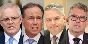 Former prime minister Scott Morrison took on the portfolios of then-health minister Greg Hunt,then-finance minister Mathias Cormann and then resources minister Keith Pitt without publicly announcing his decision.