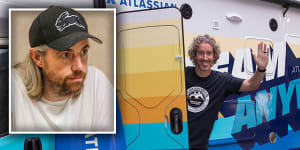 Atlassian founders Mike Cannon-Brookes and Scott Farquhar.