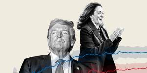 Three weeks out,the poll figures have never been closer between Donald Trump and Kamala Harris.