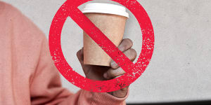 Coffee cup ban Western Australia compostable coffee cups. Picture:WAtoday