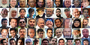 The faces of the 51 people killed in the mosque terror attack in Christchurch on March 15,2019. 