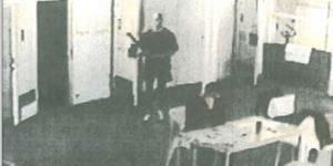 Johnson in CCTV footage of the murder.