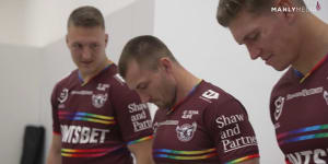 Manly’s pride jersey.