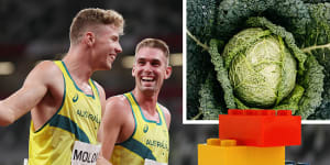 Australian decathletes Ashley Moloney and Cedric Dubler have been sent some strange gifts.
