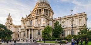 St Paul’s Cathedral’s dome offers spectacular views of the city.