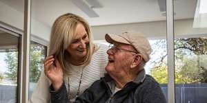 Joyce’s father-in-law,Ivan Tandora,lives with her and her partner for two weeks on and two weeks off.
