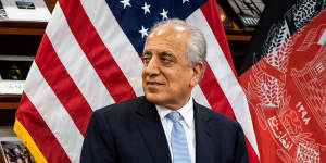 Zalmay Khalilzad,the top American negotiator in talks with the Taliban,at the US Embassy in Kabul. 