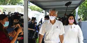 Singaporean Prime Minister Lee Hsien Loong released $95 billion in support measures to the economy mid-pandemic.