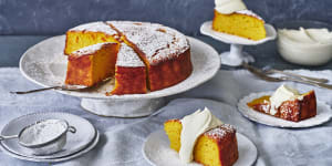 Olive oil can be used in all types of cooking,including baking,as in this orange,almond and olive oil cake.