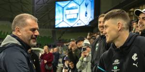 Carlton stars join Tottenham fanfare but avoid breaking the ‘No Sherrin’ rule