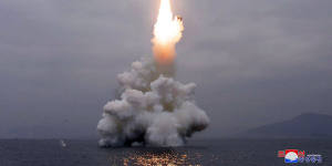 Kim regime building submarine able to fire ballistic missiles:South