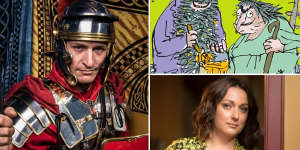 Clockwise from main:the Winterfest Sydney Medieval Fair;The Twits;Celeste Barber.