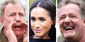 Jeremy Clarkson,the Duchess of Sussex,and Piers Morgan.