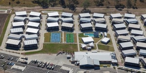 An aerial view of Homeground Villages near Gladstone in central Queensland,a venue under consideration to host all 16 NRL clubs this season.