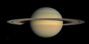 A July 23,2008 image from NASA shows the planet Saturn,as seen from the Cassini spacecraft. 