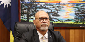 Lionel Aingimea,the president of Nauru from 2019 to 2022.