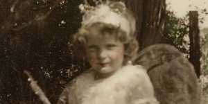 Robyn aged four at Stanley Park cattle station,where she was born.