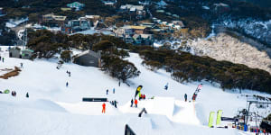 Skyline Terrain Park and village,Mt Buller.