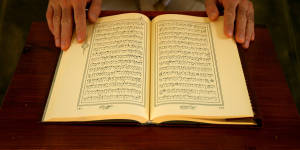 Holy book:one of many versions of the Koran.