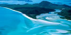 Whitehaven Beach on Whitsunday Island ... rated Australia's best.