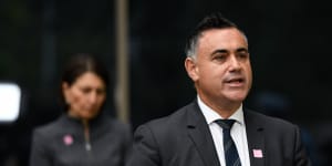 NSW Deputy Premier John Barilaro escaped a fine for spending the weekend at his farm,two hours drive from his home,earlier this month.