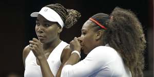 Serena and Venus Williams conspire.