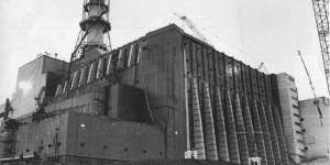 The Number Four nuclear reactor at the Cherrnobyl power plant