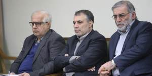 Iranian nuclear scientist Mohsen Fakhrizadeh,right,and his team were targeted by the Mossad.