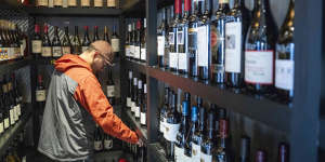 Wine for sale at a store in Shanghai after China lifted sanctions against Australian wine.