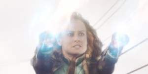 Putting Captain Marvel atop a train involved a lot of composite work for Luma Pictures.