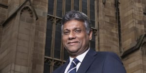The Sydney Archbishop,Kanishka Raffel,has warned the Anglican church is in a perilous position