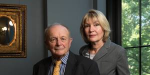 Harvey Norman chairman Gerry Harvey and chief executive Katie Page. 
