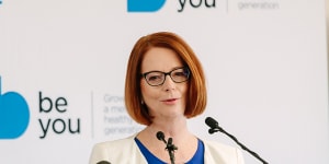 Beyond Blue Chair,and former Prime Minister,Julia Gillard.