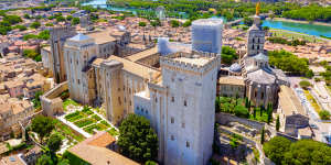 The historic walled city of Avignon.