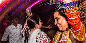 Covering western Sydney:how the Herald’s photographer captured Hindu celebrations as locals lit up their homes in Phantom Street,Nirimba Fields,as part of Blacktown City’s Diwali Lights in October.