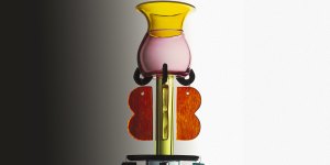 The Clesitera vase,designed by Sottsass in 1986,has a retail price of $2600.