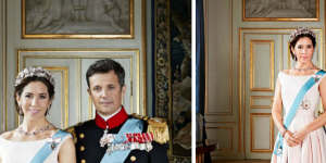 Official snap:Princess Mary and Prince Frederik's new official portraits have been released.