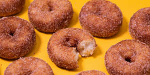 Hot cinnamon doughnuts are the superior service station snack.