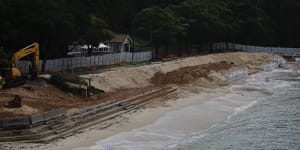 Wild weather construction delays to keep beloved Sydney beach closed all summer