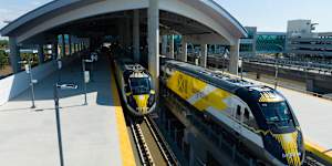 Brightline at Orlando Station.