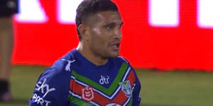 Warriors player Marcelo Montoya has been charged for contrary conduct for yelling a homophobic slur at a Cowboys player.