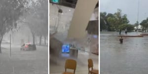 Extreme downpour triggers flash flooding in Perth
