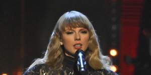 Taylor Swift performing in Cleveland in October. 