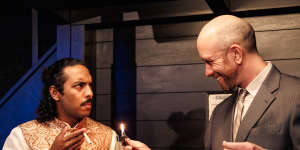 Isaac Rajakariar and Danny McGinlay in a scene from Norm and Ahmed.