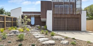 Mid-century twist on brand new Mornington Peninsula home