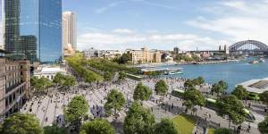 Architecture firm Bates Smart’s concept of what Circular Quay could look like.